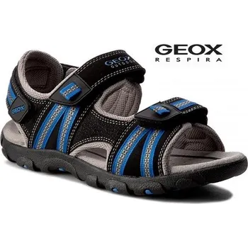 Chlapecká obuv Dětské letní boty GEOX J S. STRADA BLACK/ROYAL