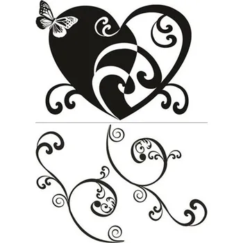 Samolepící dekorace Samolepky na zeď srdce IMPOL TRADE SPN03 45 x 65 cm