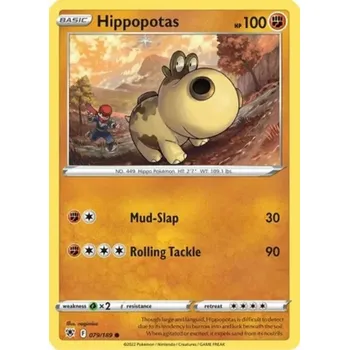 Sběratelská karetní hra Pokémon karta Hippopotas 079/189