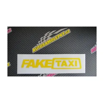 Samolepicí dekorace na vozidlo Fake taxi nápis (16 - růžová) SAMOLEPKA NA AUTO, NÁLEPKA, FÓLIE, POLEP, TUNING, VLASTNÍ TEXT, TISK, AUTOSAMOLEPKY.cz, POLEPY, OBRÁZEK, LOGO, 3D STICKERS