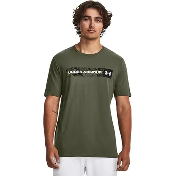 Pánské tričko tričko Under Armour Camo Chest Stripe - Marine OD Green/Black/White L