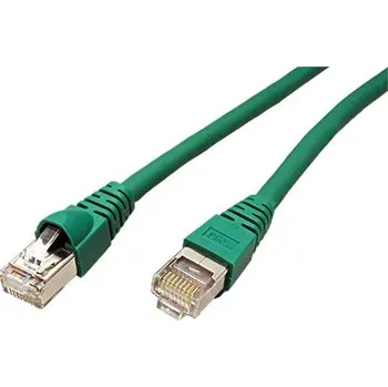 Síťový kabel TELEGARTNER S/FTP patchkabel kat. 6a, LSOH, 0,5m, zelený (100007965) - 21.15.3526