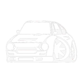 Polep vozidla SAMOLEPKA Škoda 110r karikatura levá (09 - bílá) NA AUTO, NÁLEPKA, FÓLIE, POLEP, TUNING, VLASTNÍ TEXT, TISK, AUTOSAMOLEPKY.cz, POLEPY, OBRÁZEK, LOGO, SAMOLEPKY