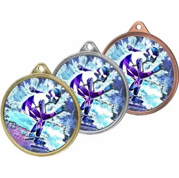 Poháry Bauer Kovová medaile MDLS001M12 | Bruslení