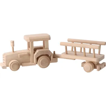 Dřevěná hračka ČistéDřevo Dřevěný traktor