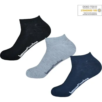 Dámské ponožky BENYSON Balení 3 párů bambusových kotníkových ponožek Barva: Viz foto, Velikost: 35-40