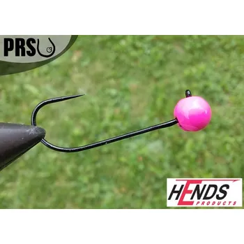Rybářský háček Tungstenová hlavička bez protihrotu Hends velikost 8 barva Pink - 0,4g