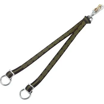 Obojek pro skot Top-Quality, dvojitý popruh 60cm s bezpečnostní karabinou