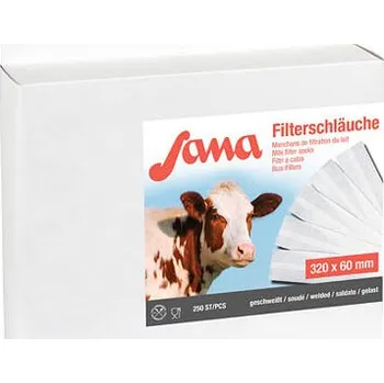 Filtrační rukáv na mléko Sana, lepený, 57/60mm, 250ks délka 320 mm