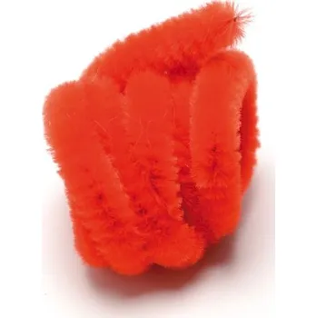 Plyšový drátek, červený, 50 cm, 1 ks