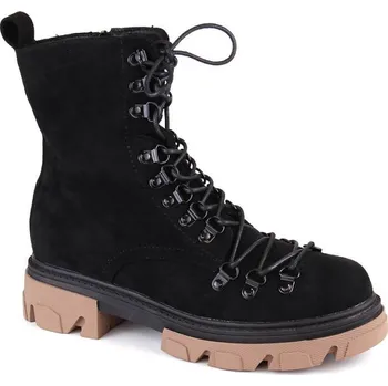 Dámská zimní obuv Černé semišové zateplené boty Vinceza W JAN255 38