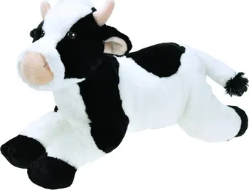 Plyšová hračka Kráva plyšová ležící 40 cm bílá/černá