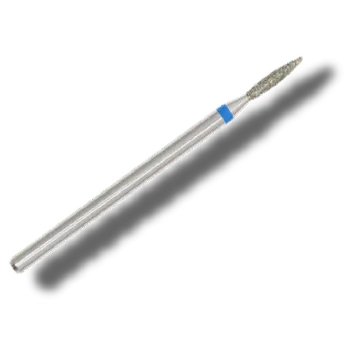 Fréza diamantová na hloubkovou manikúru - plamen modrá