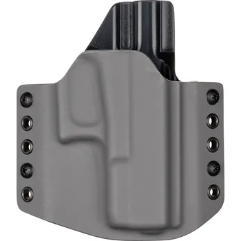 Příslušenství pro sportovní střelbu RH Holsters OWB - Glock 19/23/32 - Glock 19X/45 - vnější kydexové pouzdro - poloviční sweatguard - šedá/černá Pouzdro je pro: Pravák