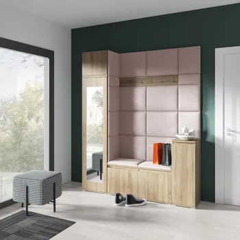 Předsíňová stěna Předsíňová stěna Emi 29 - sonoma Barva panelů: Pastelová růžová - Trinity 19