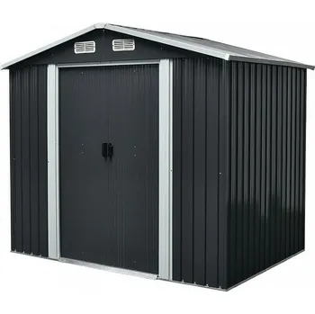 Zahradní domek Zahradní domek plech, antracit, 236x174x206 cm