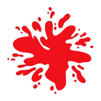 Samolepící dekorace SAMOLEPKA Kaňka 005 levá hodně kapek (10 - červená) NA AUTO, NÁLEPKA, FÓLIE, POLEP, TUNING, VLASTNÍ TEXT, TISK, AUTOSAMOLEPKY.cz, POLEPY, OBRÁZEK, LOGO, SAMOLEPKY