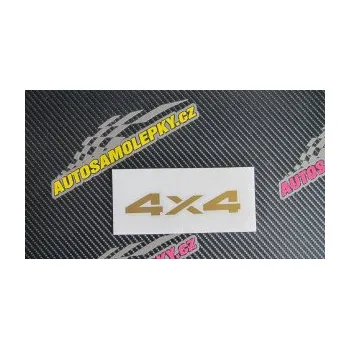 Polep vozidla SAMOLEPKA 4x4 varianta 002 (09 - bílá) NA AUTO, NÁLEPKA, FÓLIE, POLEP, TUNING, VLASTNÍ TEXT, TISK, AUTOSAMOLEPKY.cz, POLEPY, OBRÁZEK, LOGO, SAMOLEPKY