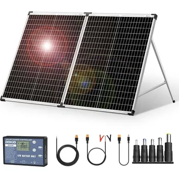 Univerzální solární nabíječka Skládací solární panel 100W s hliníkovým rámem