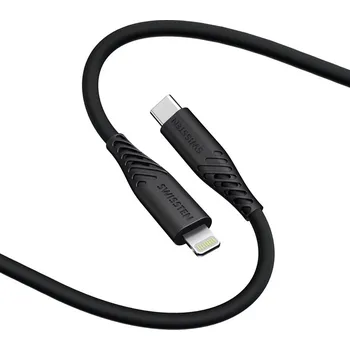 Datový kabel Nabíjecí kabel SWISSTEN Soft Silicone pro Apple iPhone / iPad - USB-A / Lightning - 1,2m - černý