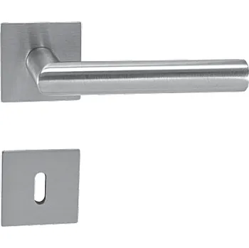 Dveřní kování Dveřní kování MP Lucia Piata S QUATTRO - HR (BN - Broušená nerez), klika-klika, Bez spodní rozety, MP BN (broušená nerez)