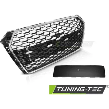 Kapota Přední maska Audi A4 B9 15-19 chrom/černá RS4 STYLE (GRAU76)