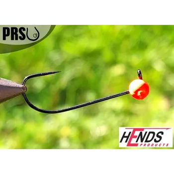 Rybářský háček Tungstenová jigovka HENDS velikost 4 barva Red - 0,9g