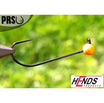 Rybářský háček Tungstenová jigovka HENDS velikost 2 barva Orange - 0,6g