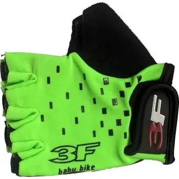 Cyklistické rukavice Cyklistické rukavice 3F Kids dětské zelená Velikost: 6