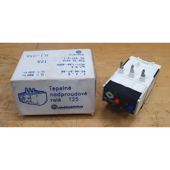 Relé Tepelné naproudové relé T25 3A