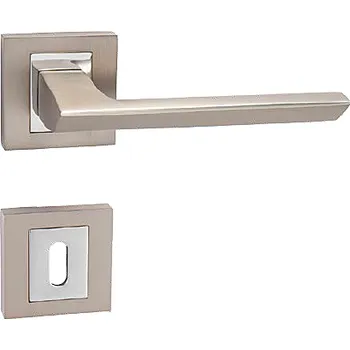 Dveřní kování Dveřní kování MP Jasper HR (NP/OC - Nikl perla / chrom lesklý), klika-klika, Bez spodní rozety, MP NP/OC (nikl perla/chrom lesklý)