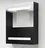LED koupelnová skřínka se zrcadlem 50 x 14 x 60 cm, černá