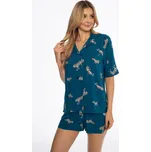 Henderson pyžamo dámské 41305 Airy - petrolejová, XL (Dámské pyžamo krátké)
