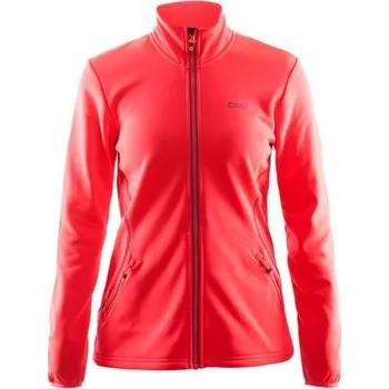 Dámská mikina CRAFT Logo Full Zip růžová Velikost: S