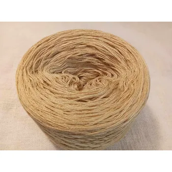 Příze Beige 3-nitka 1000m Bavlna/Akryl (Jednobarevné klubko Beige)