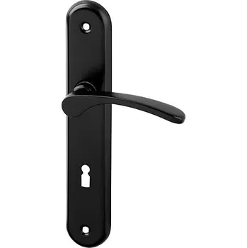 Dveřní kování Dveřní kování ACT Viola (černá), klika-klika, Otvor na cylindrickou vložku PZ, AC-T Č (černá), 90 mm