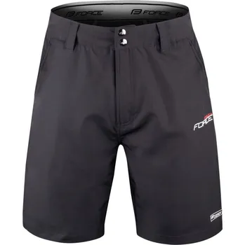 cyklistické kraťasy Volné kraťasy na kolo FORCE MTB Blade s vložkou pánské černá Velikost: L