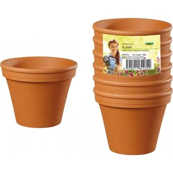 Květináč Květináč KLASIK 7x6 natur-teracota 6ks/bal