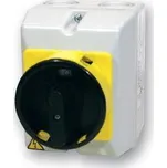 Vačkový spínač v krytu IP65, uzamykatelný, rozběhový spínač 16A, 0-Y-troj.