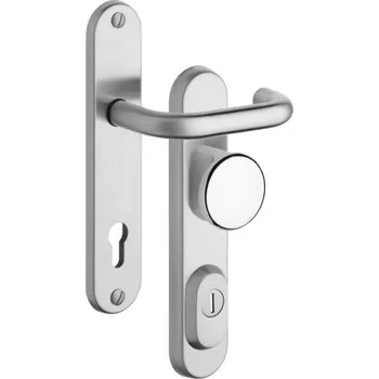 Rostex R1/O Bravo bezpečnostní kování - klika-knoflík 72 NerezMatTi