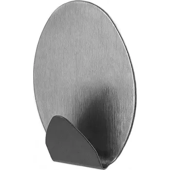 Držák na ručník BISK Erga Trendy, oválný samolepící 1-háček na ručníky 2ks, ocelová, ERG-05704