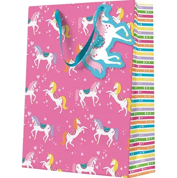 Dárková taška Dárková taška Unicorn Pattern 26,5x13,5x33 cm