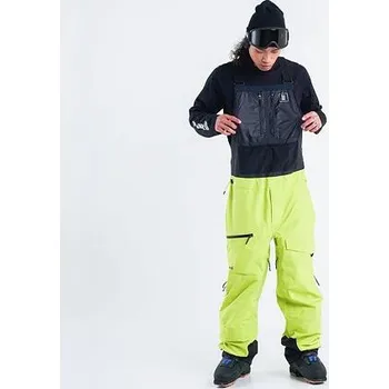 Snowboardové kalhoty Kalhoty PLANKS Charger 3L Shell Bib - fluoro lime velikost XL