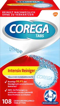 Péče o zubní náhradu Corega Tabs Intensiv Reiniger čistící tablety 108 ks