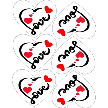 Jedlá dekorace na dort "VYŘEZÁNO" Jedlý tisk na fondánový list A4 motiv "Srdíčka 7" na vykrajovátko 10x8,5cm