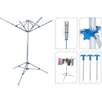Sušák na prádlo Sušák zahradní terasový 15,4m, hliníkový
