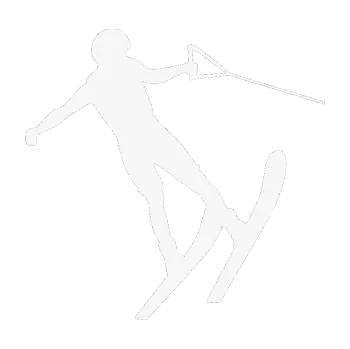 Polep vozidla SAMOLEPKA Vodní lyže 001 pravá (09 - bílá) NA AUTO, NÁLEPKA, FÓLIE, POLEP, TUNING, VLASTNÍ TEXT, TISK, AUTOSAMOLEPKY.cz, POLEPY, OBRÁZEK, LOGO, SAMOLEPKY