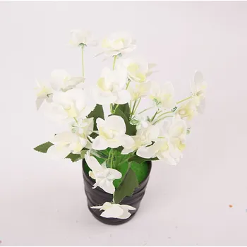 umělá květina dobirkov.cz Umělá kytice ORCHIDEJ 7 stonků 30 cm BÍLÁ