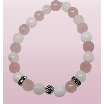 Náramek Dětský náramek z růženínu a jadeitu