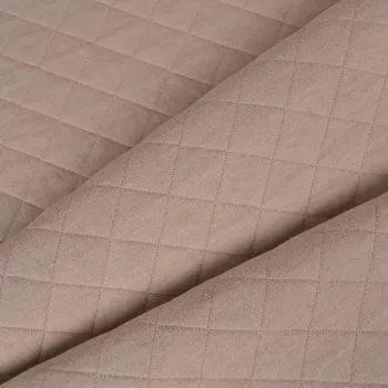 Prošívaná teplákovina béžová